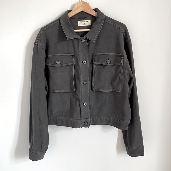 The Normal Brand Comfort Terry Trucker in Steel M - Picture 1 of 4